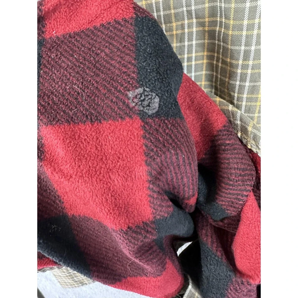 Comfort Outfitter Shirt Mens Small Brown Plaid Flannel Lined Button Up Workwear